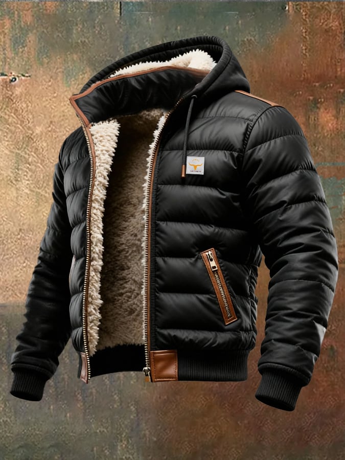 LEVIN MARTEL | SCHWARZE SHERPA-STEPPJACKE