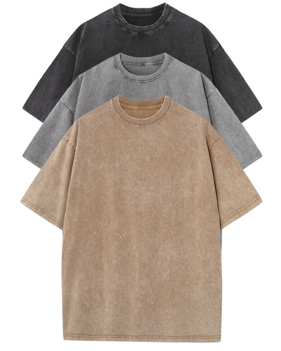 John | Oversized Baumwoll-T-Shirt Set – 3er-Pack
