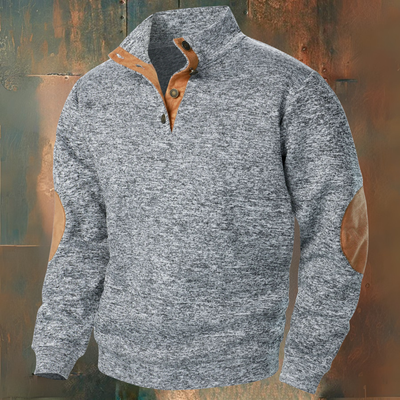 René | Strickpullover mit Wildleder-Details