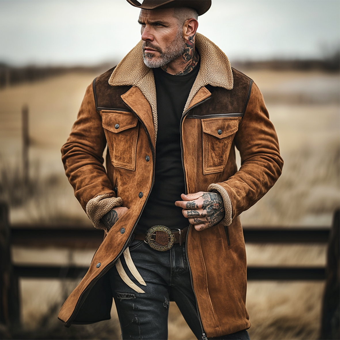 BRAVIER | KLASSISCHER LANGER MANTEL FÜR HERREN