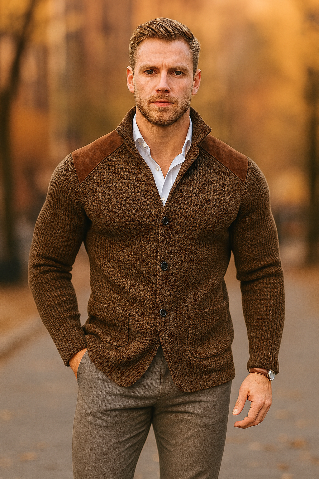 FERDI | BLAZER AUS STRICK MIT STRUKTUR