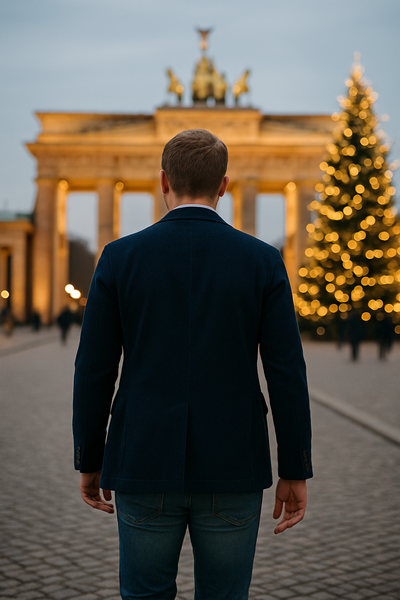 LEON | 2-teiliges Set: Blazer und Weste aus Samt