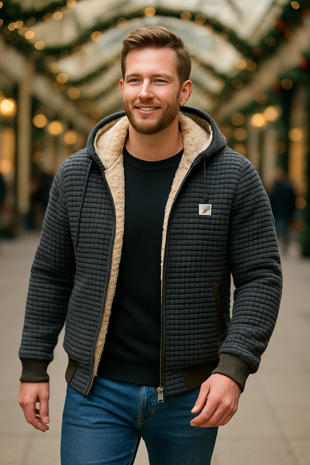 LEON BERGER | Sherpa-gefütterter Premium-Fleece für maximale Wärme