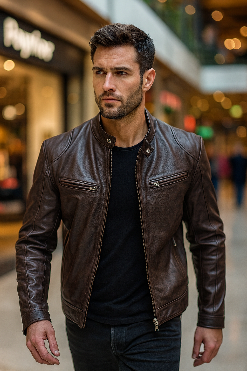 MARELLO | Herren-Lederjacke