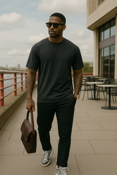 John | Oversized Baumwoll-T-Shirt Set – 3er-Pack