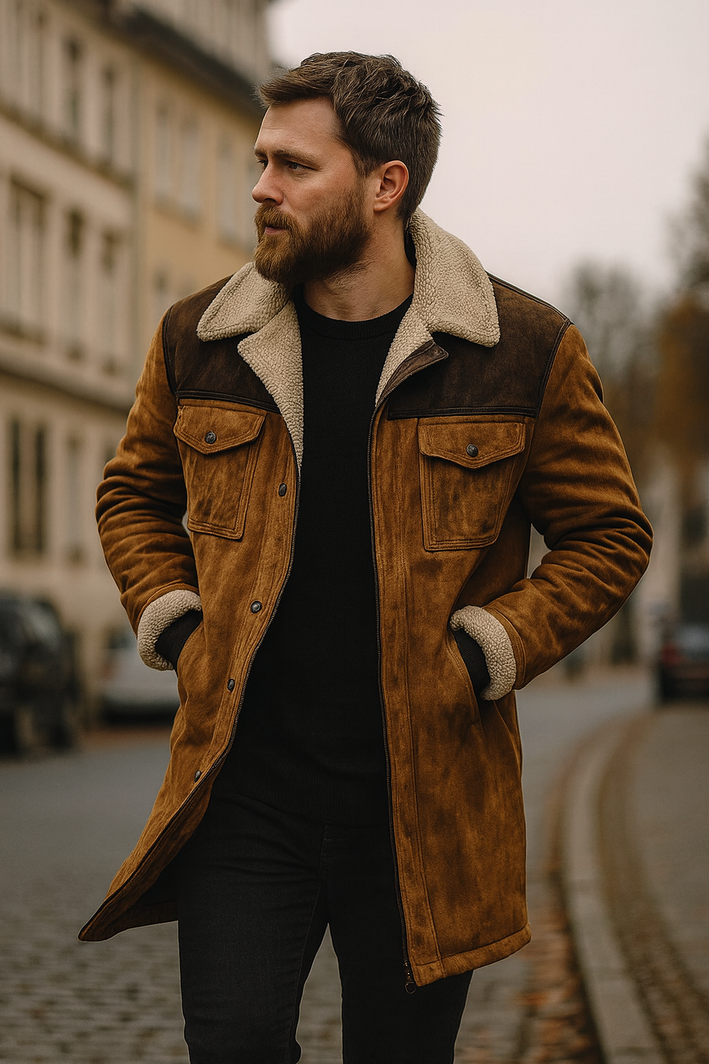 BRAVIER | KLASSISCHER LANGER MANTEL FÜR HERREN