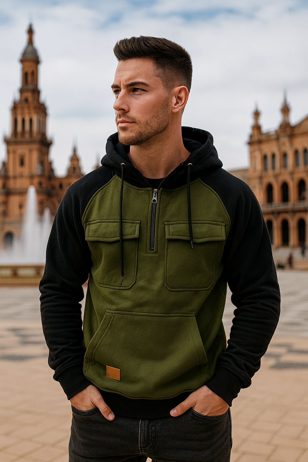 FELIX | Multifunktionales Kapuzen-Sweatshirt für den Winter