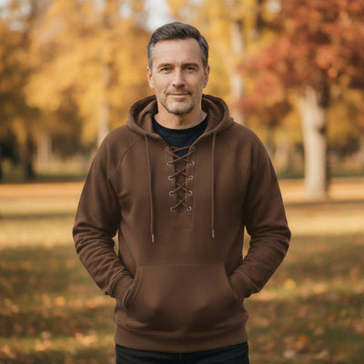 Mattheus | Hoodie mit Schnürung im Vintage-Look