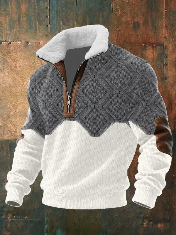 FINN | FLEECE-PULLOVER MIT HOCHSCHLOSS