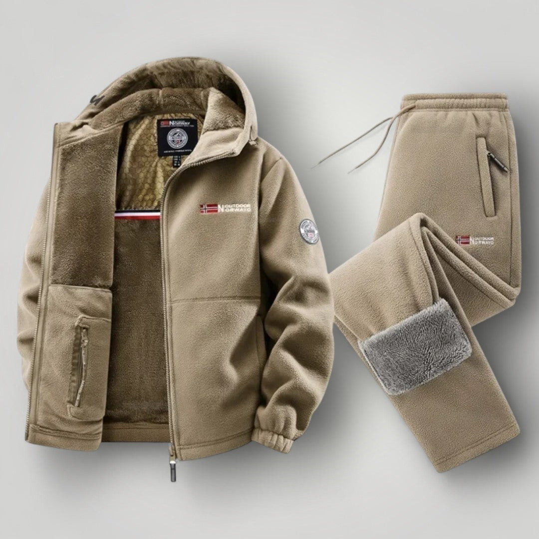 NORDBERG | Thermische Fleece-Winterjacke oder komplettes Set