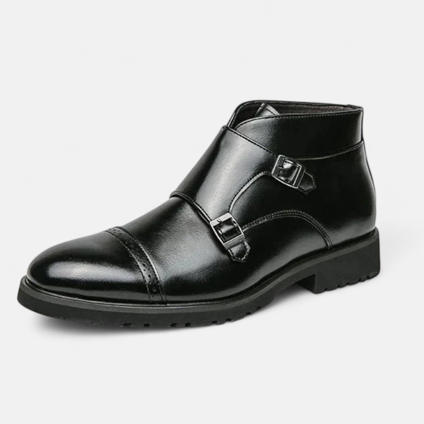 Patrizio™ | Herren Monk Strap Stiefeletten aus Premium-Ecopelle