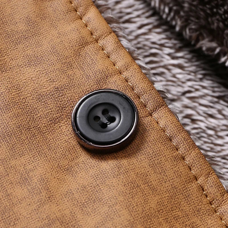 LEON FALKER | Herrenmantel aus wildleder