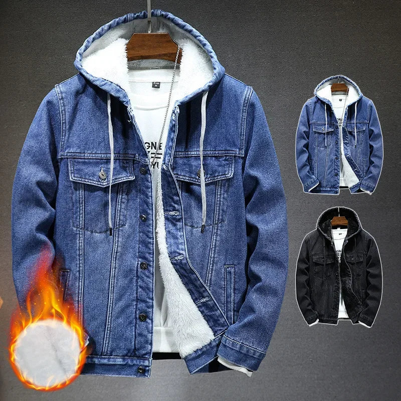STAHLFELL | Thermo-Steppjacke für Herren im Denim-Look