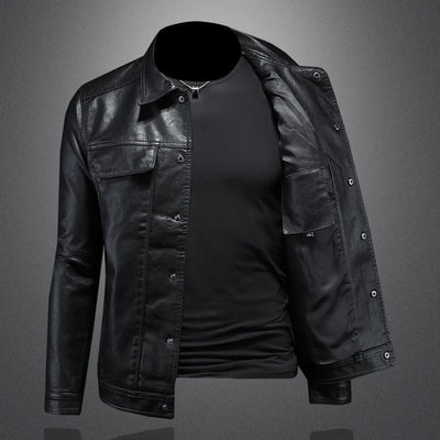 Darius™ | Premium Lederjacke im Moto-Stil