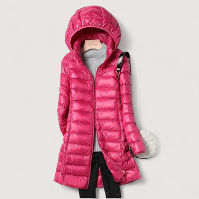 Alexia | Leichtdaunen-Mantel mit Kapuze