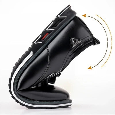 Noah | Hochwertige, handgefertigte Leder-Casual-Schuhe in elegantem Schwarz