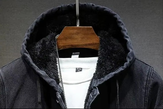 STAHLFELL | Thermo-Steppjacke für Herren im Denim-Look