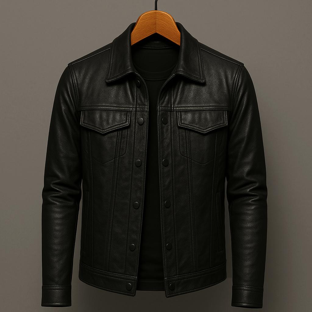 Darius™ | Premium Lederjacke im Moto-Stil