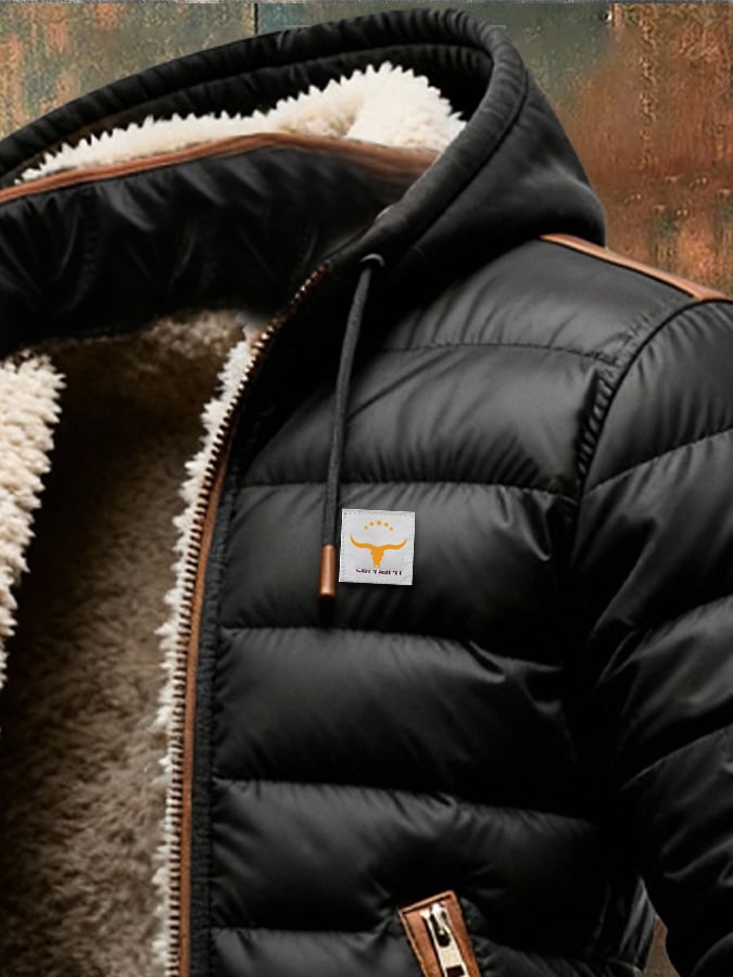 LEVIN MARTEL | SCHWARZE SHERPA-STEPPJACKE