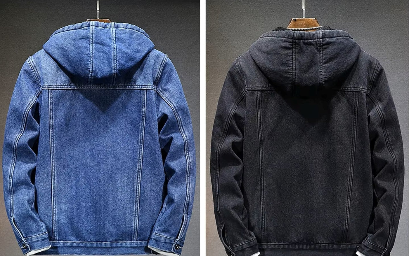 STAHLFELL | Thermo-Steppjacke für Herren im Denim-Look