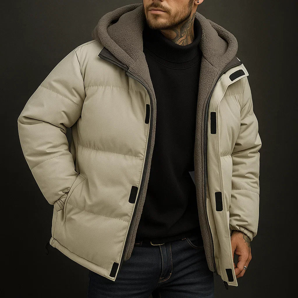 JAMES - Winterjacke aus Baumwollfleece
